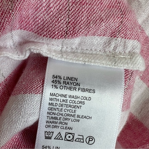 Tommy Bahama Linen Blend Top Medium - Picture 7 of 7